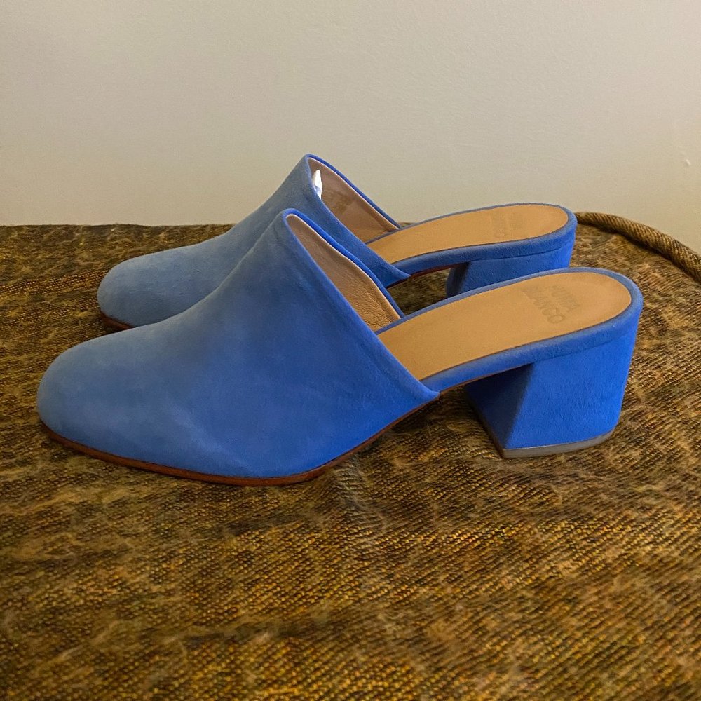 Cobalt Suede Marione Mules - NEW - Huma Blanco